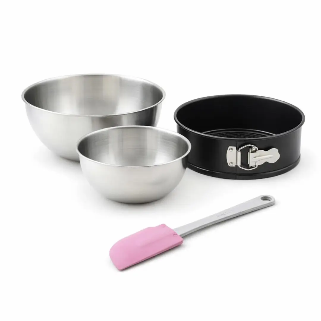 Zenker Panettone Set 18cm - 2 Mengkommen + Spatel - Zwart