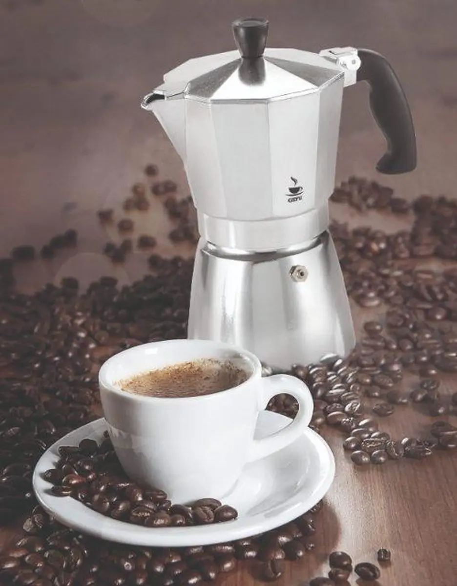 GEFU Lucino Percolator 6 Koppen - Zilver