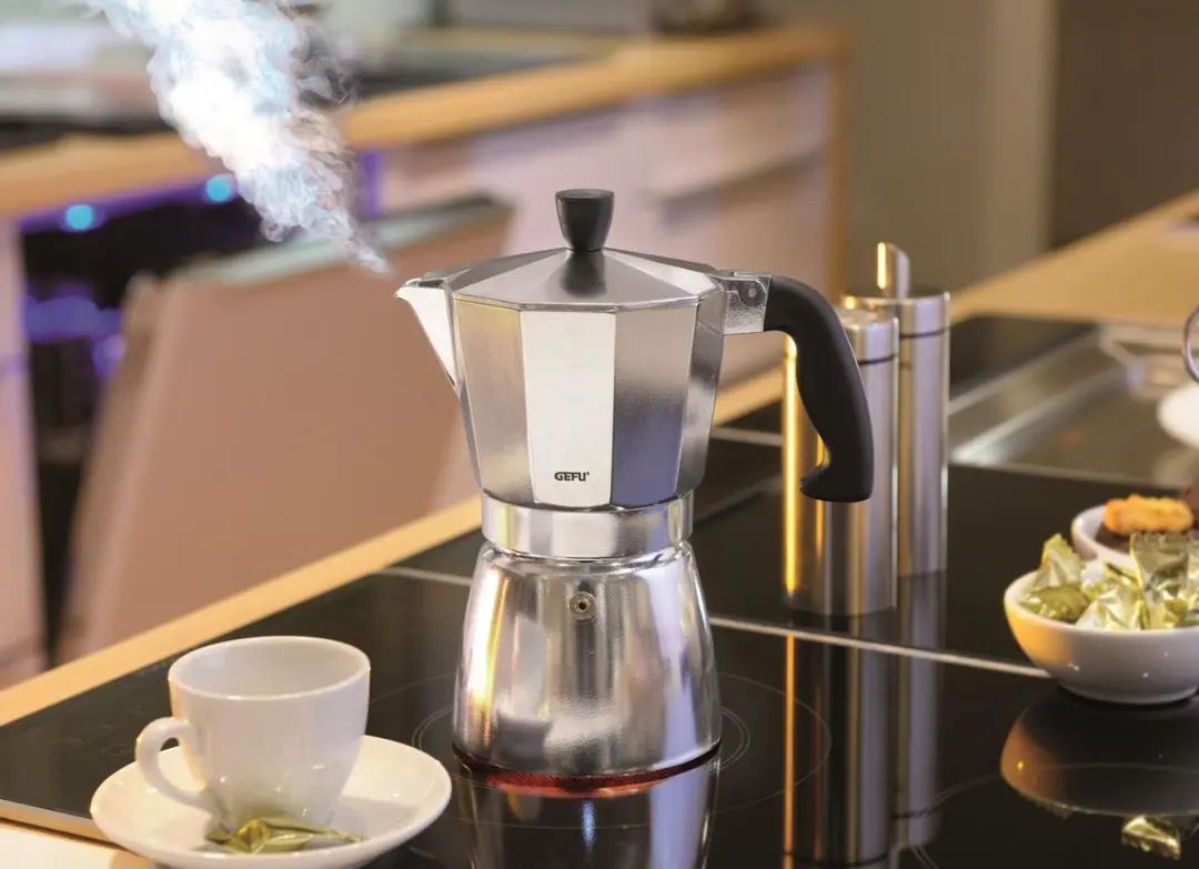 GEFU Lucino Percolator 6 Koppen - Zilver
