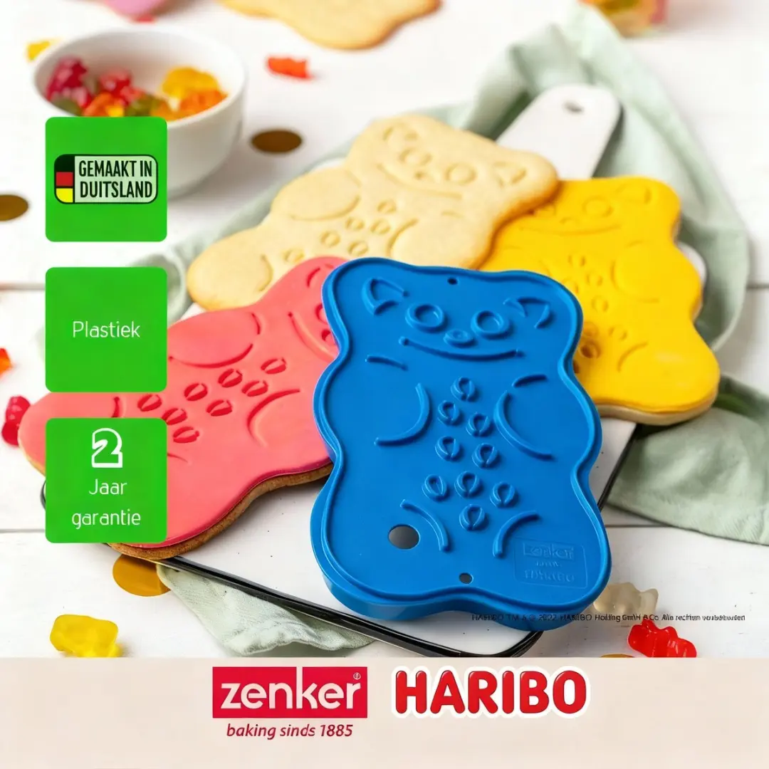 Zenker Haribo Koekjesuitsteker 2-in-1 - Blauw