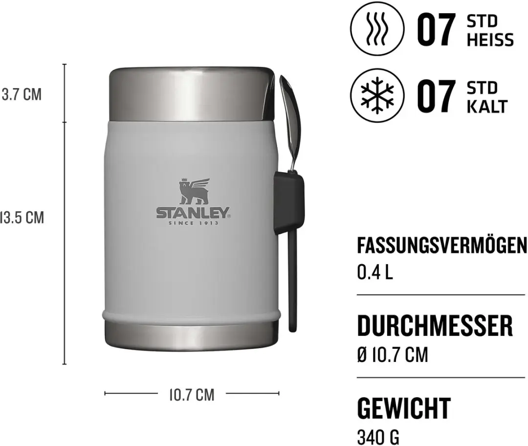 Stanley Legendary Food Jar 0,4L - Ash 2.0