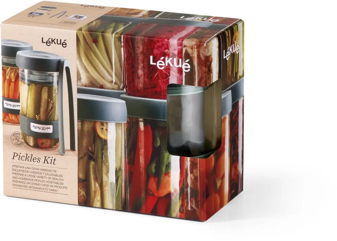 Lékué Fermentatie Set 885723 - 0,65L - 5-delig - Groen