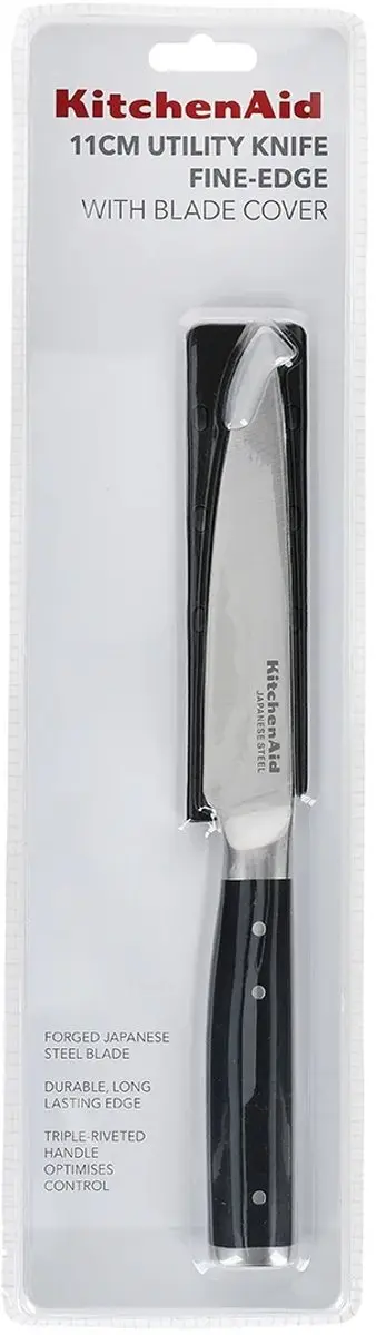 KitchenAid Officemes 11,5cm Hoogwaardig RVS - Zwart