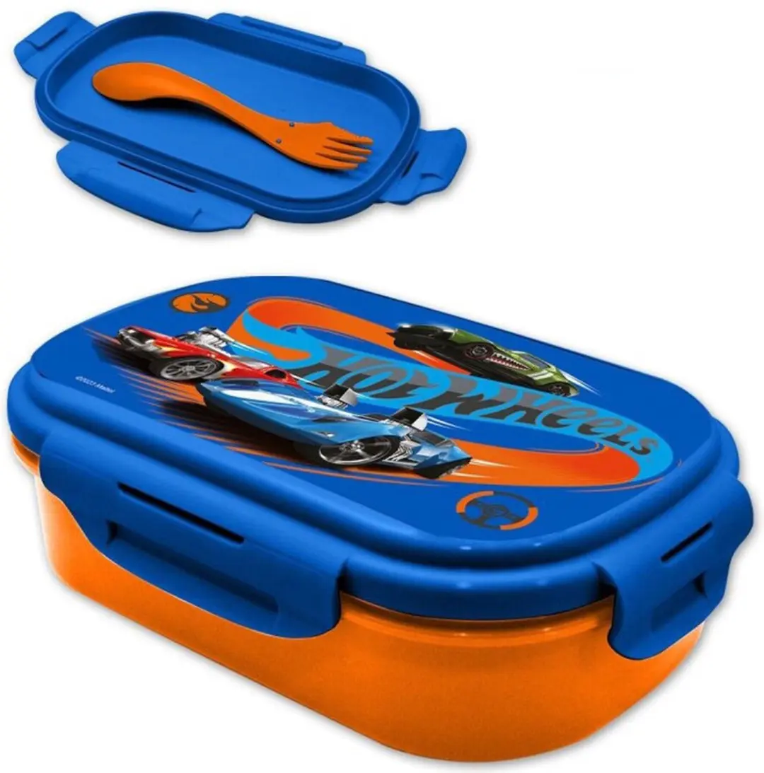 Hot Wheels Lunchbox Blauw/Oranje