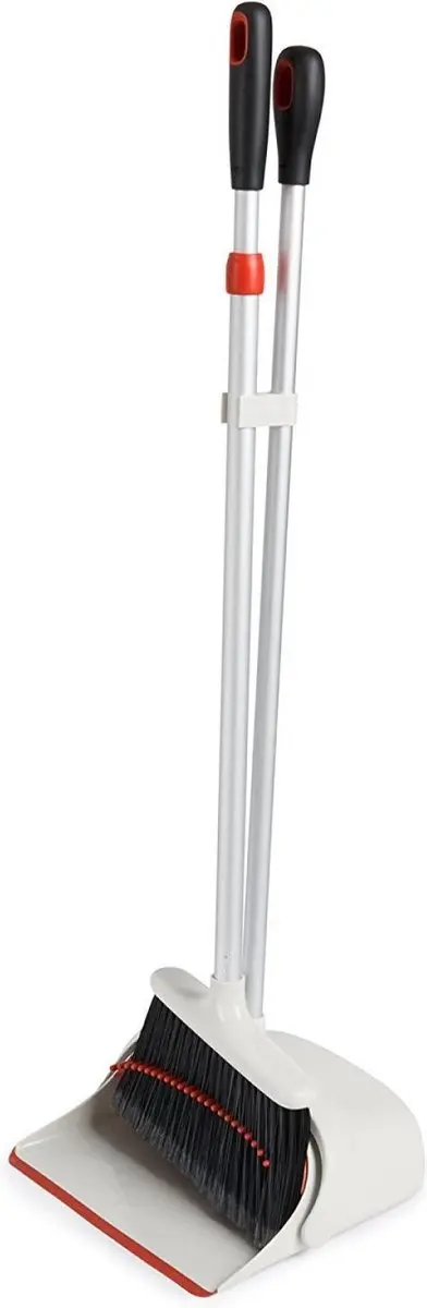OXO Bezem en blikset 12125800V2 - Uitschuifbaar - Wit/Zwart/Rood