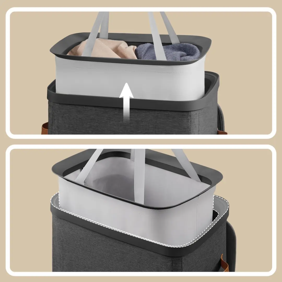 Songmics Wasmand LCB811BH01 100L - met deksel - afbeelding 6 van 6