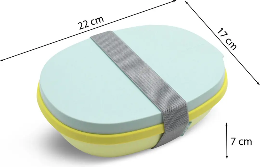 Mepal Ellipse Duo Lunchbox Lemon Vibe - 2 Vakken