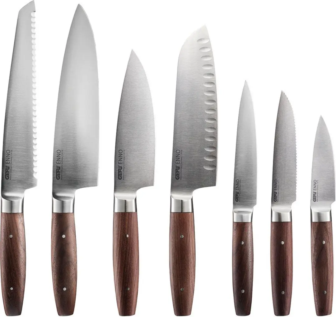 GEFU ENNO Koksmes 15cm - Solinger Staal - Walnotenhout - afbeelding 6 van 6