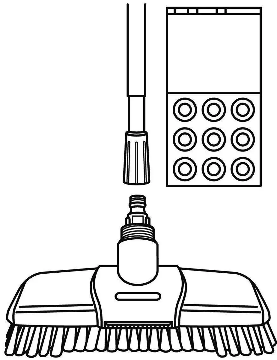 Gardena 5586-20 Vloerschrobber Set - Tegels