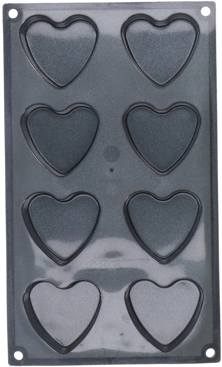 Patisse Mini Hartvorm Starflex - 8 Stuks - Zwart