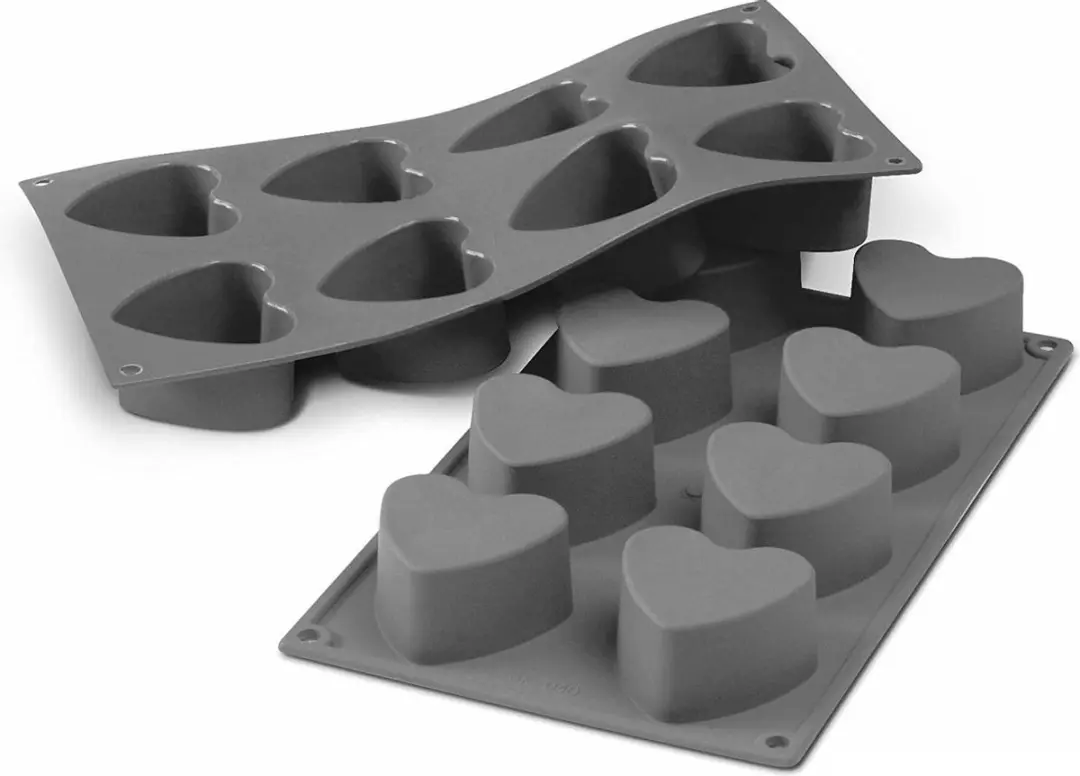 Patisse Mini Hartvorm Starflex - 8 Stuks - Zwart - afbeelding 6 van 6