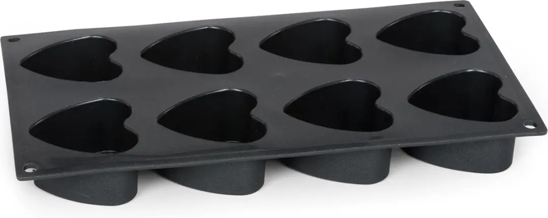 Patisse Mini Hartvorm Starflex - 8 Stuks - Zwart