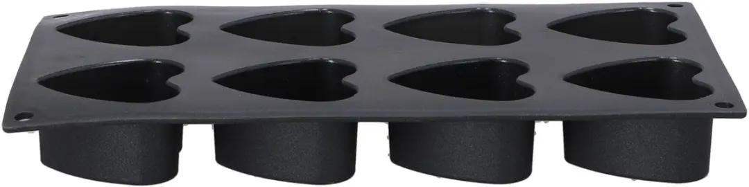 Patisse Mini Hartvorm Starflex - 8 Stuks - Zwart