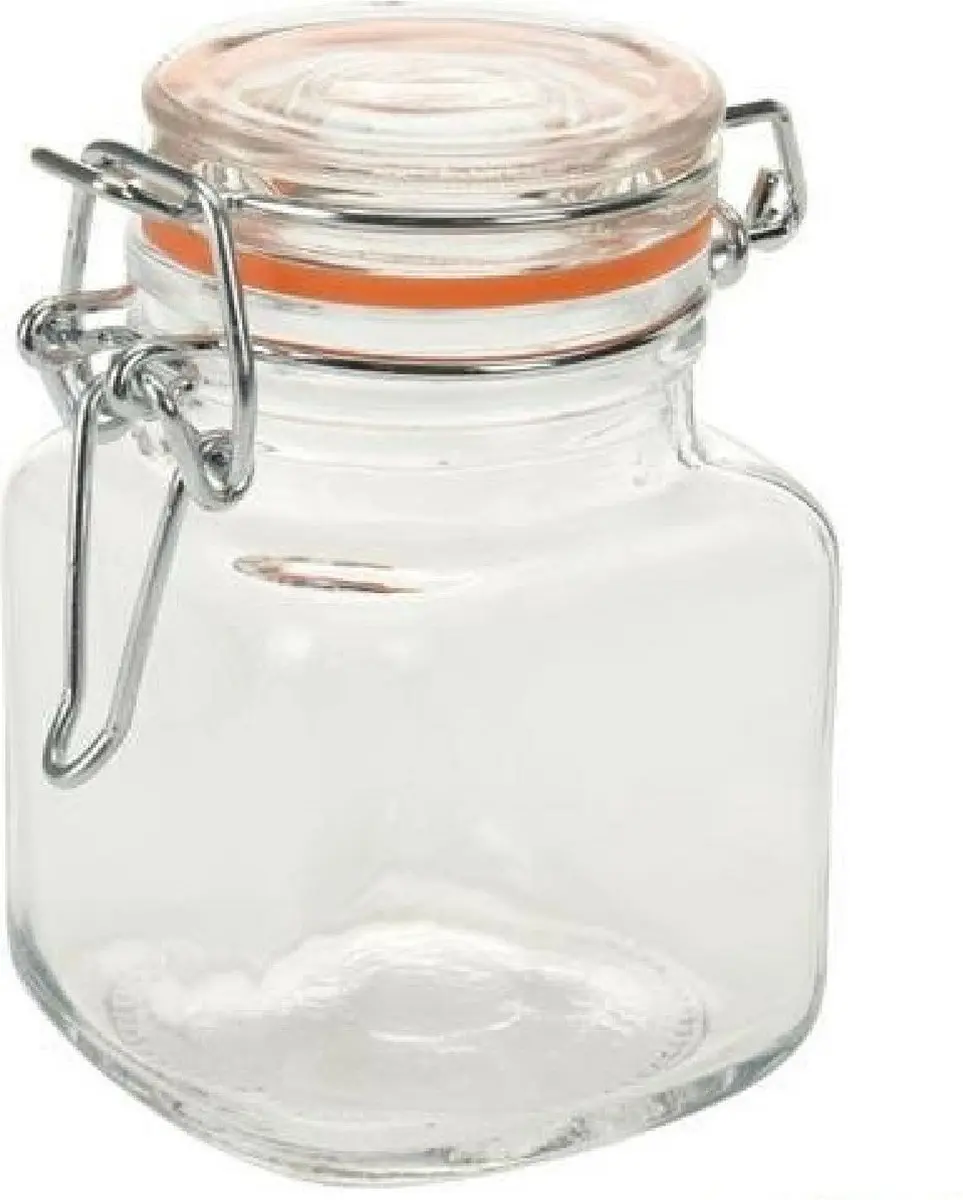 Excellent Houseware Mini Weckpotjes 90ml - 8 Stuks - Transparant
