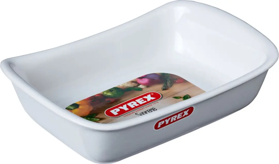 PYREX Supreme Ovenschaal Rechthoek 2,4L - Wit