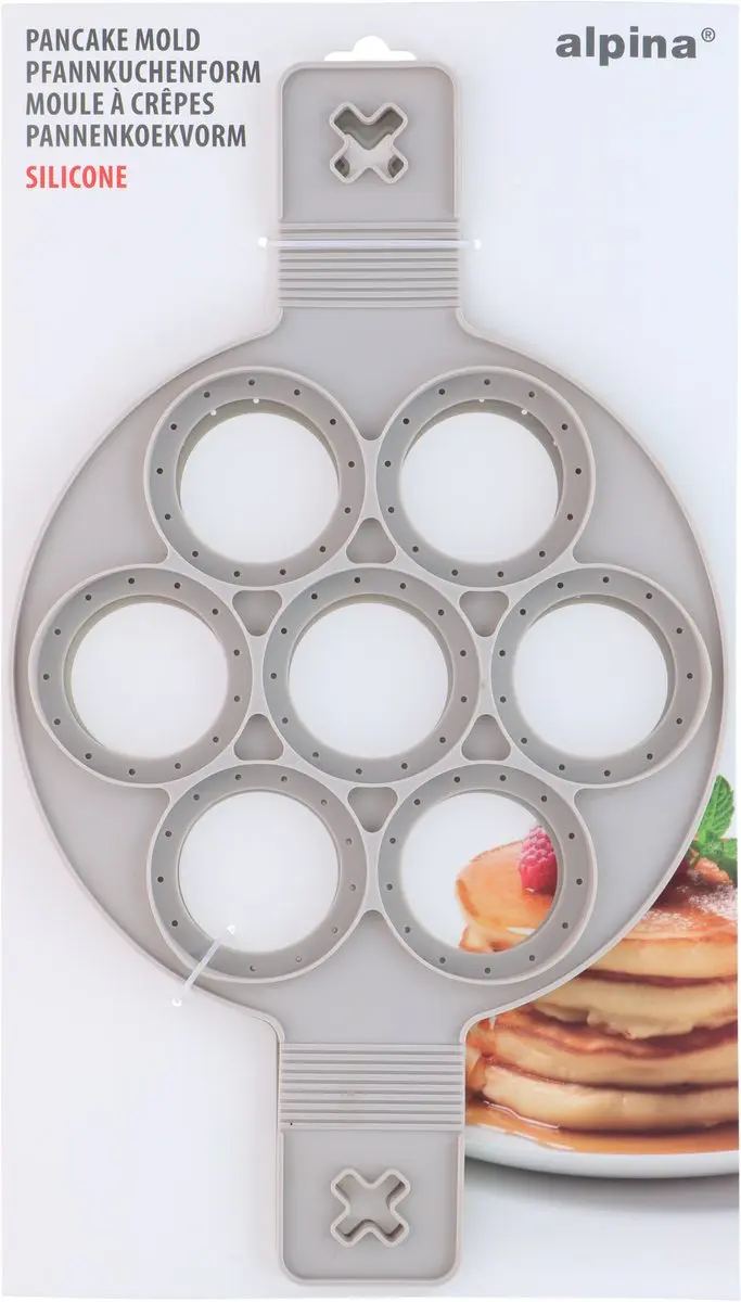 Alpina Pannenkoekvorm Silicone - Grijs