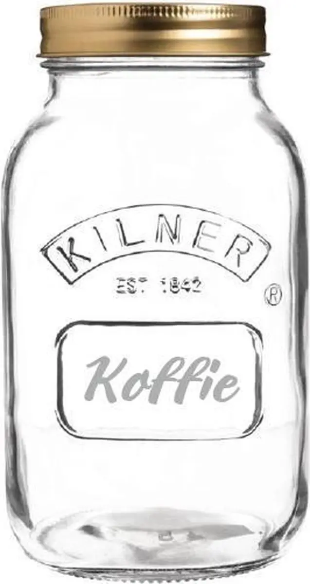 Kilner Gegraveerde Weckpot Koffie 1L