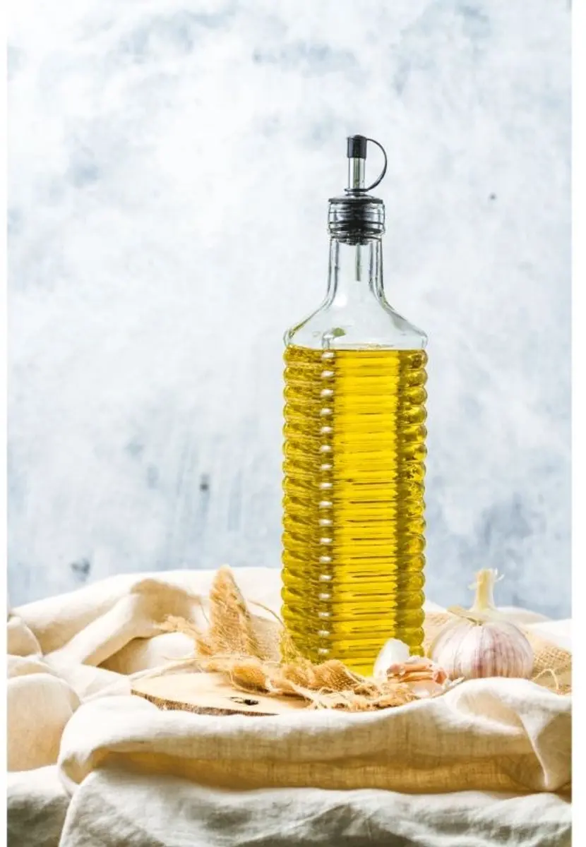 KitchenCraft Olieflesje 0.55L Glas - Zilver