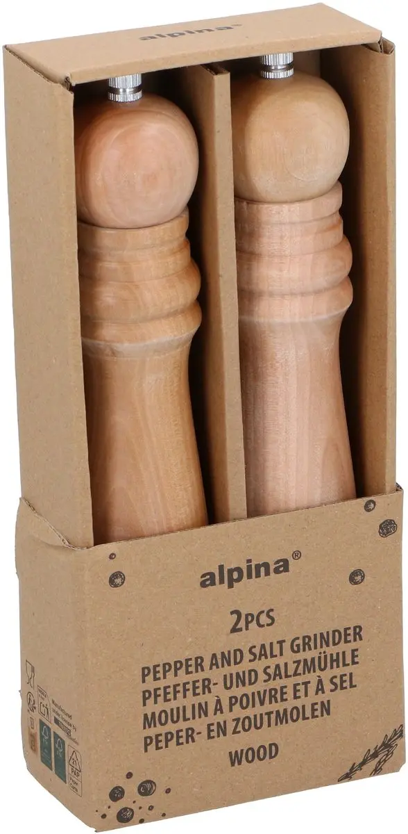 Alpina Peper- en Zoutmolen 2 Stuks