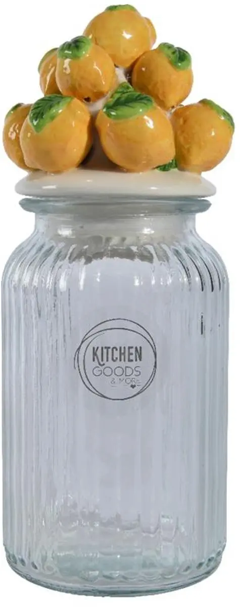 Decoris Voorraadpot Glas 1500ml Ø11cm - Transparant
