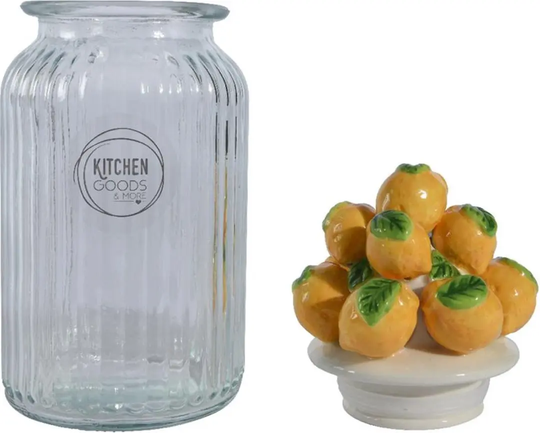 Decoris Voorraadpot Glas 1500ml Ø11cm - Transparant