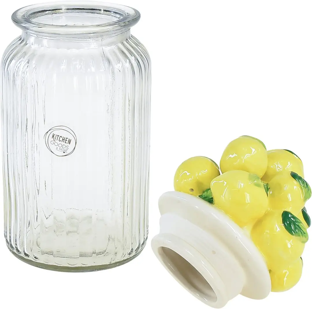 Decoris Voorraadpot Glas 1500ml Ø11cm - Transparant
