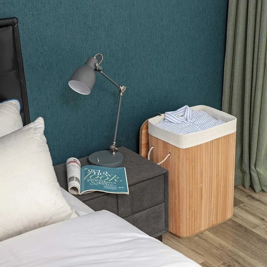 Songmics XL Bamboe Wasmand 70L