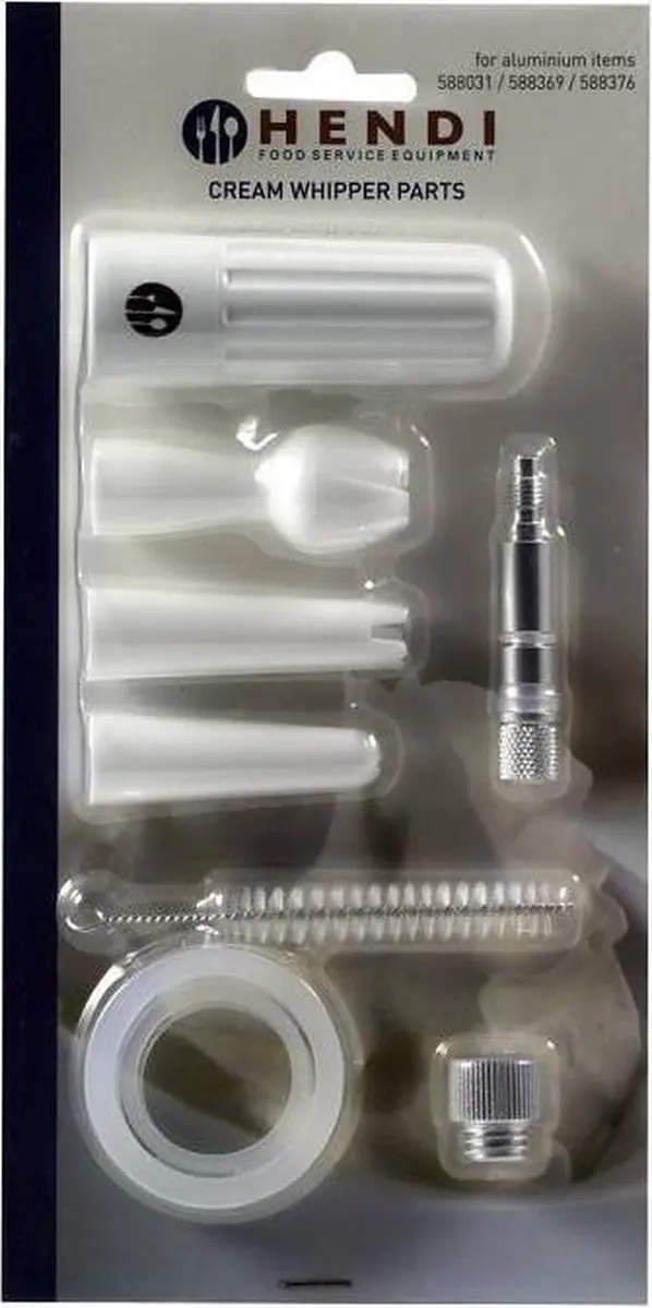 Hendi Slagroomspuit Onderdelen Set - Wit