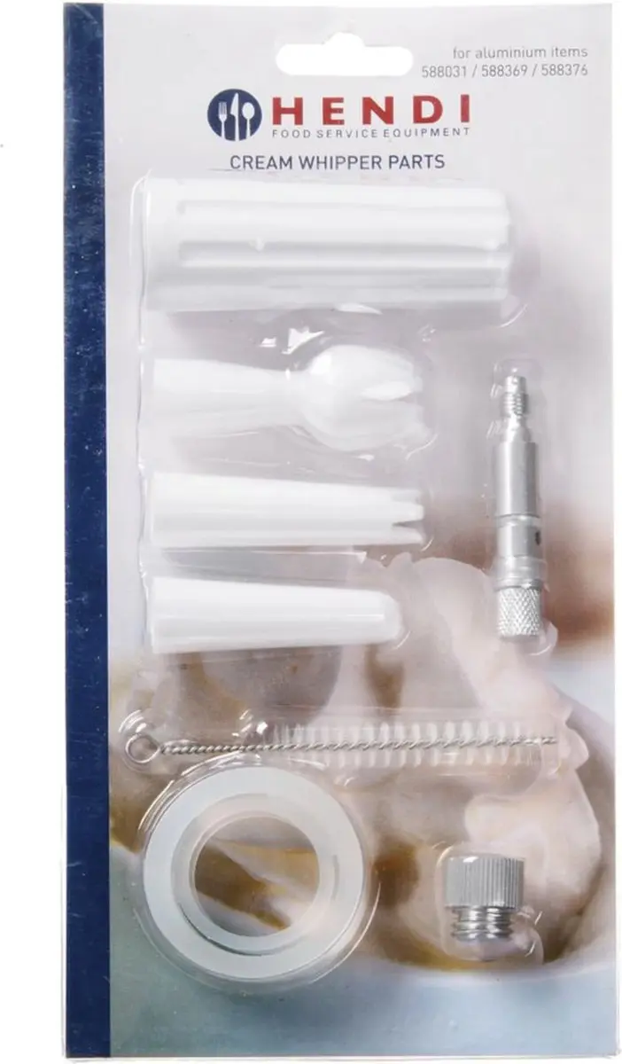 Hendi Slagroomspuit Onderdelen Set - Wit