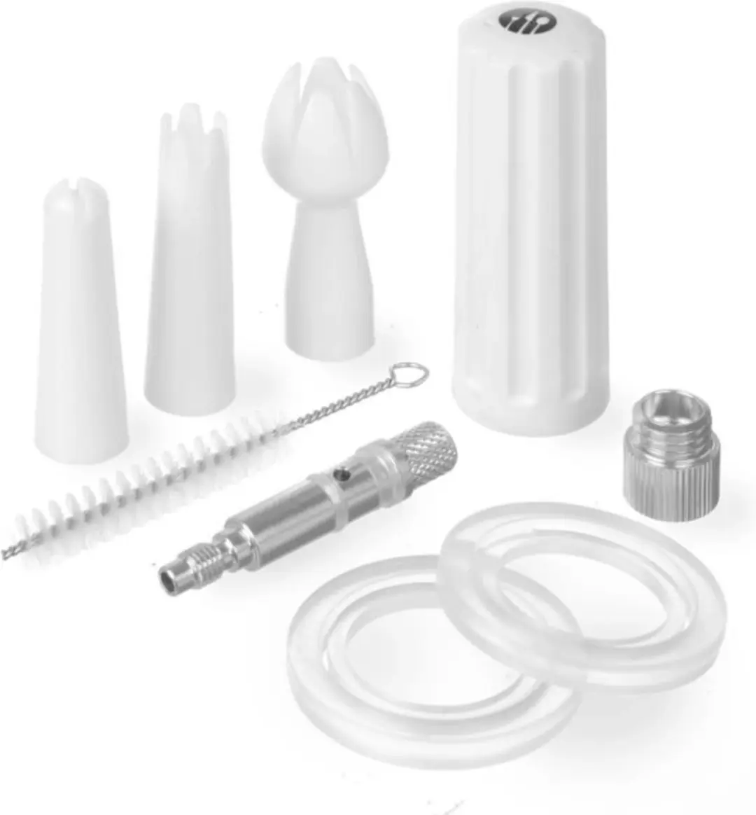 Hendi Slagroomspuit Onderdelen Set - Wit - afbeelding 6 van 6