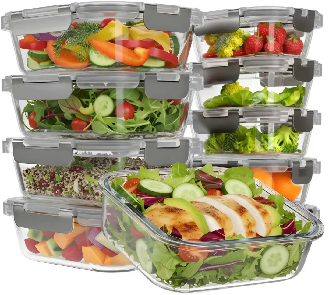 KitchenBrothers Meal Prep Bakjes Glas