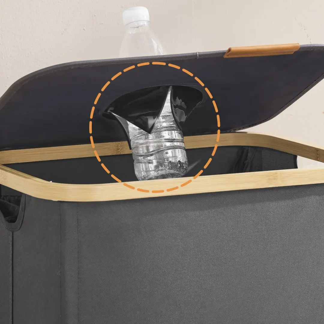 Songmics Ferzamelbak 100L - Recyclingbak met deksel
