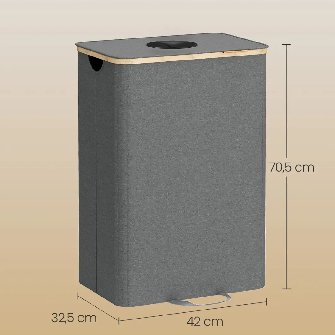 Songmics Ferzamelbak 100L - Recyclingbak met deksel