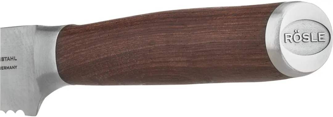 Rösle Broodmes 20cm Walnoothout