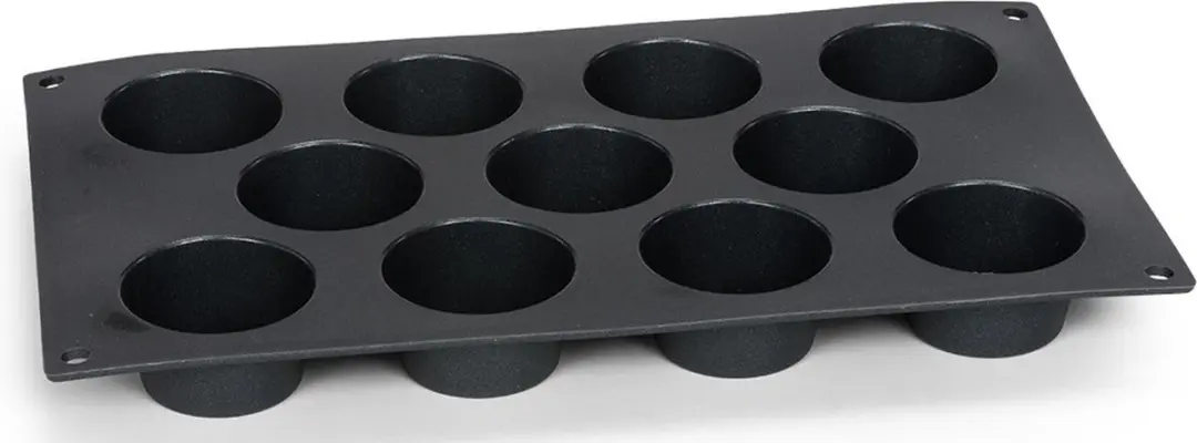 Patisse Mini Muffinvorm Starflex 11 Stuks - Zwart