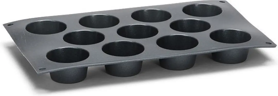 Patisse Mini Muffinvorm Starflex 11 Stuks - Zwart