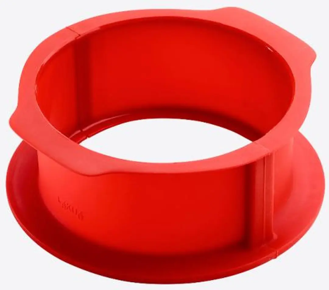 Lékué Springvorm Rond Keramisch Bord 18cm - Rood