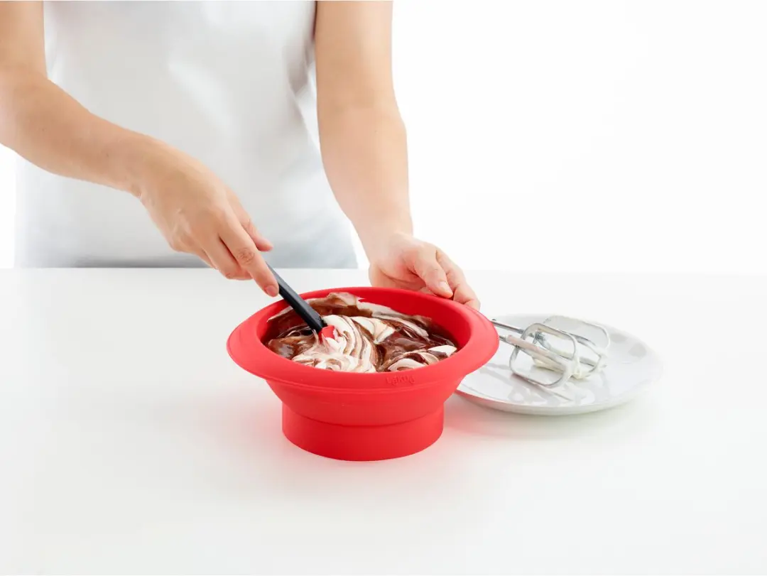 Lékué Springvorm Rond Keramisch Bord 18cm - Rood