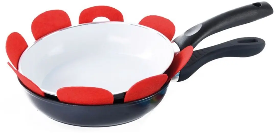 Excellent Houseware Panbeschermer 18cm - Set van 5 - Groen/Rood/Blauw
