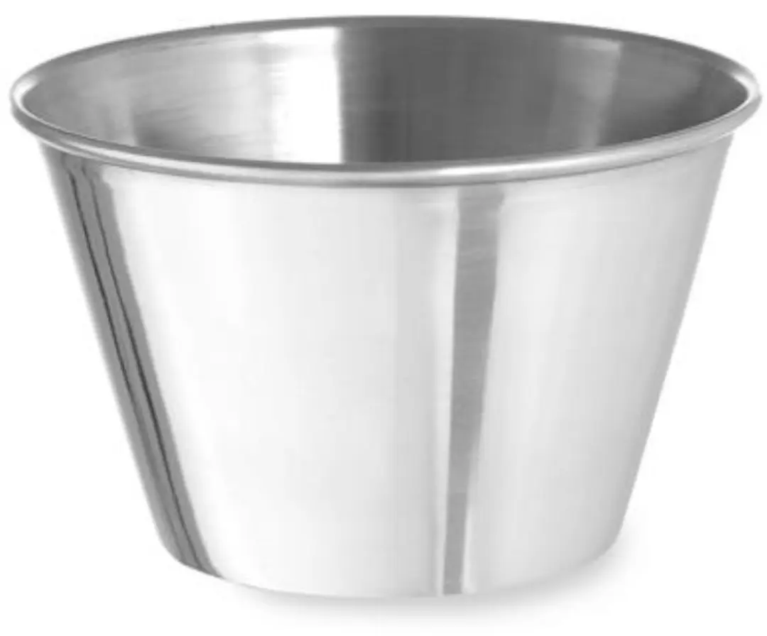 HENDI Ramekinset 400050 - 12 Stuks - 0.23L - Roestvrij staal