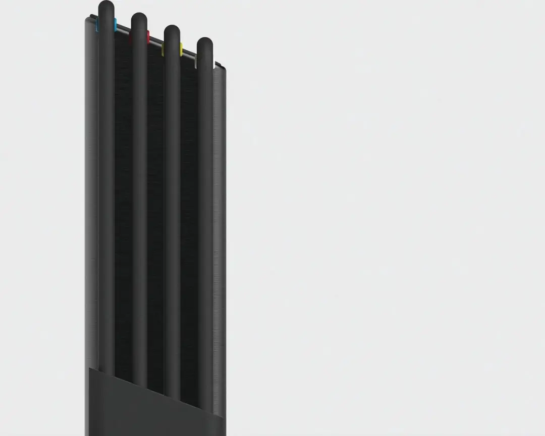 Joseph Joseph Folio Steel Snijplanken Set 4 Stuks - Groot - Zwart