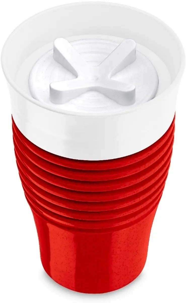 Koziol Safe To Go Thermosbeker 400ml - Rood