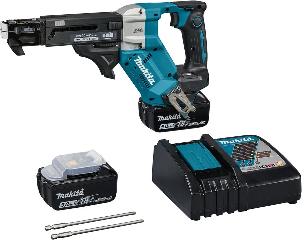 Makita DFR452RTJ Schroefautomaat - 18V - 2x Accu 5.0Ah