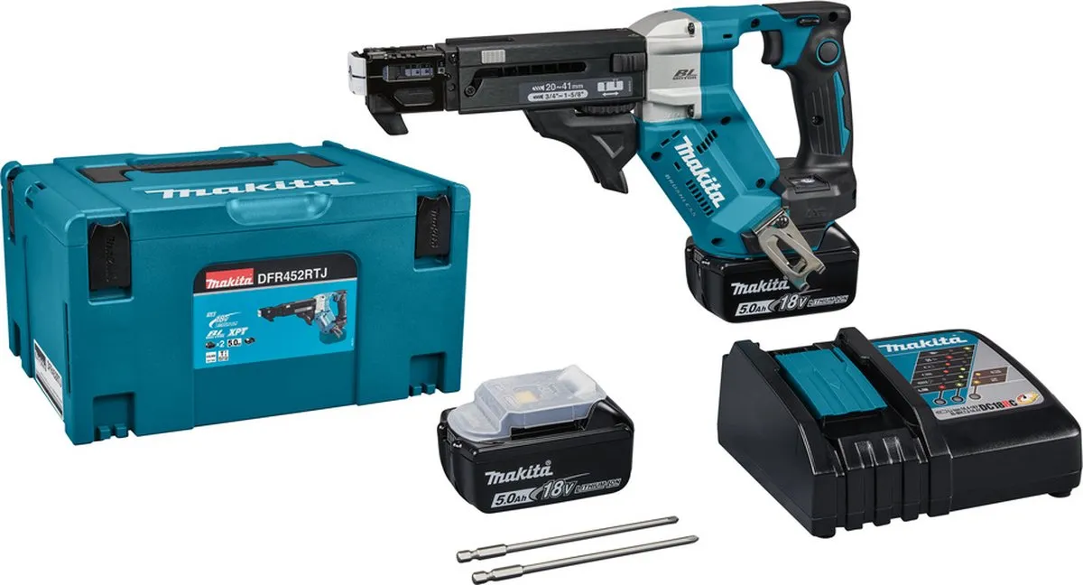 Makita DFR452RTJ Schroefautomaat - 18V - 2x Accu 5.0Ah