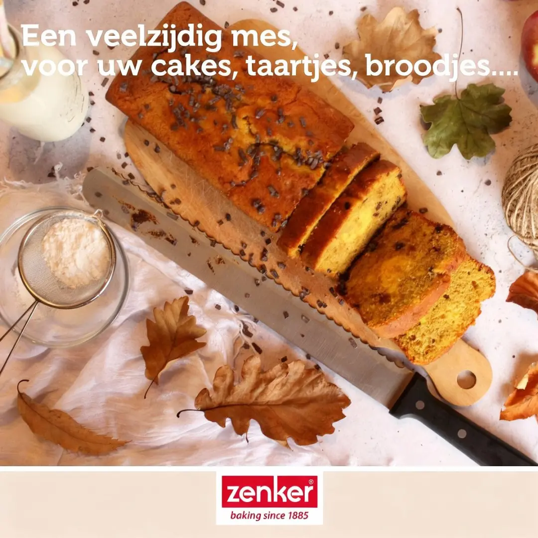 Zenker Smart Pastry Taartmes 30cm - Zwart
