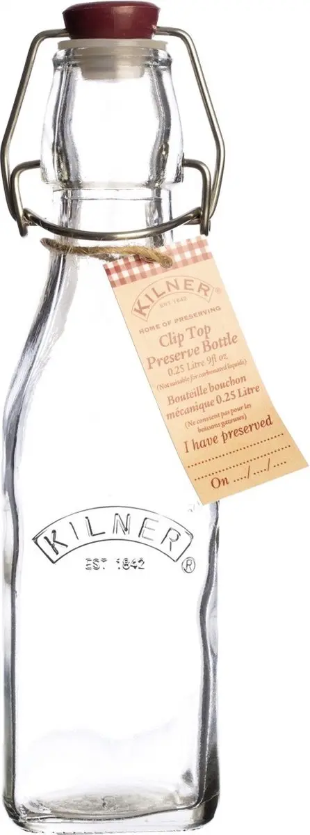 Kilner Vierkante Beugelfles 250ml
