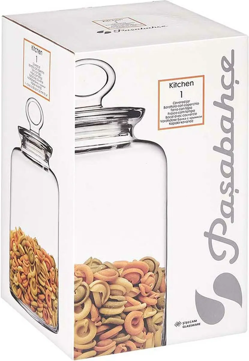 Pasabahce Megan Glas Snoeppot 2600ml - 2 Stuks - afbeelding 6 van 6