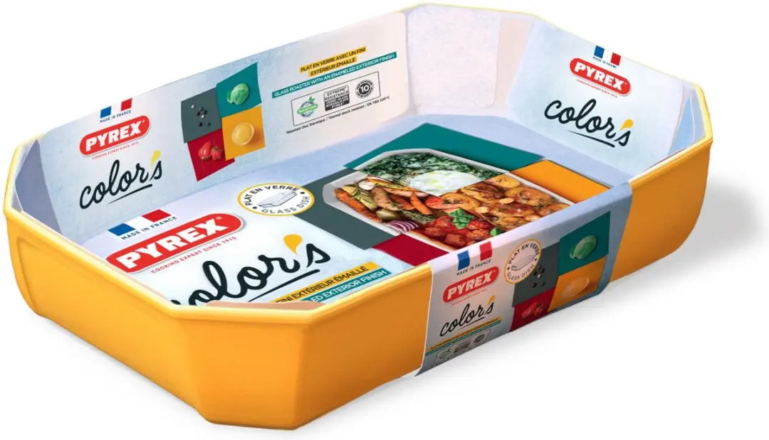 PYREX Rechthoekige Ovenschaal 3,2L - 33x22x7cm - Geel