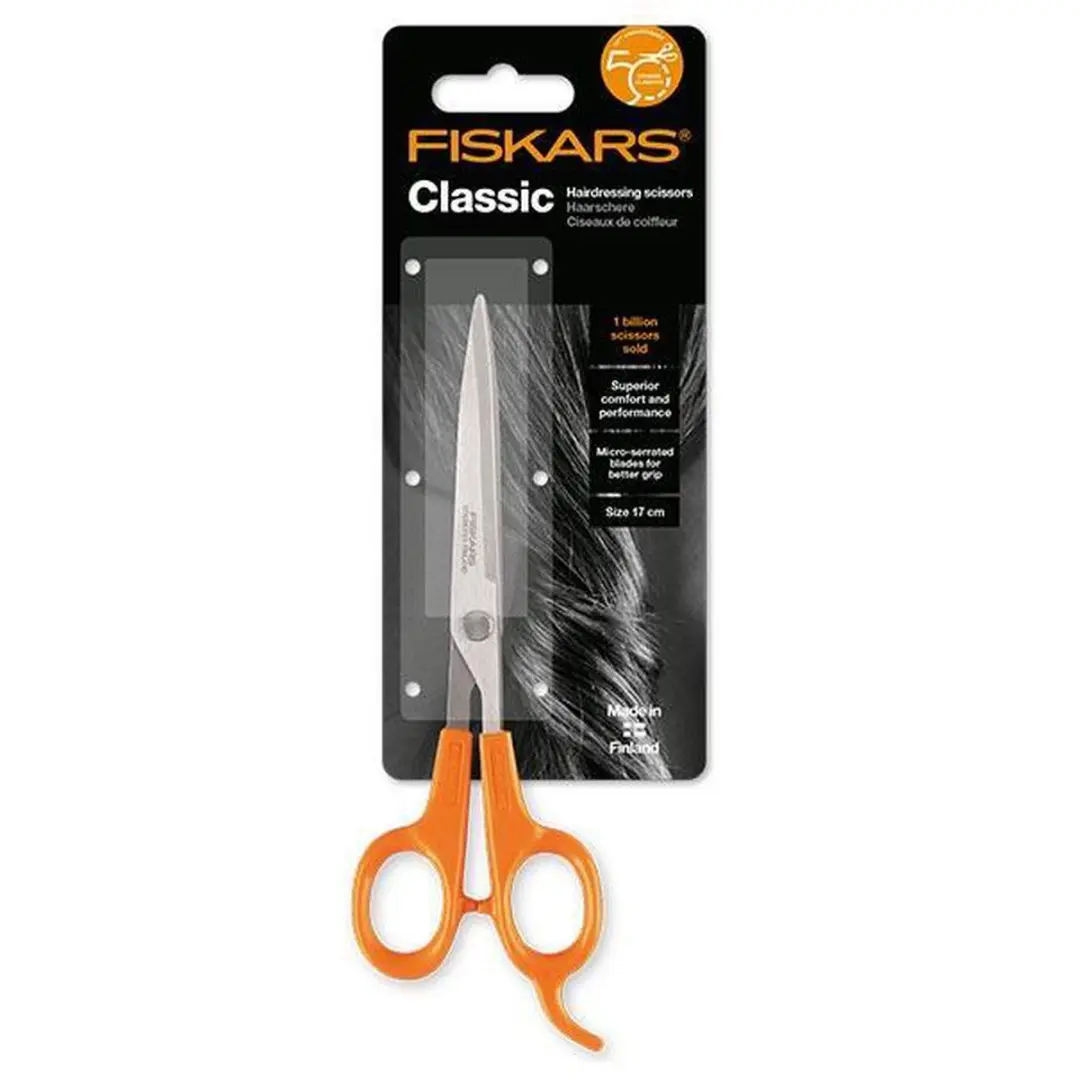 Fiskars Kapperschaar 17cm - Oranje - afbeelding 5 van 6