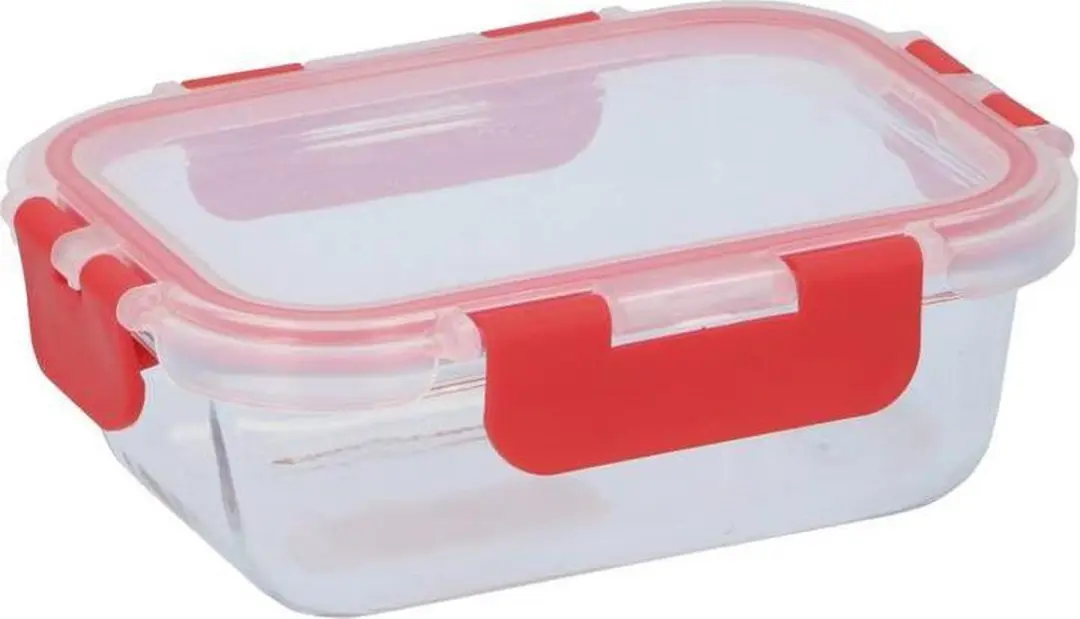 Alpina Vershouddoos Glas 620ml - 13 Vakken - Rood/Transparant